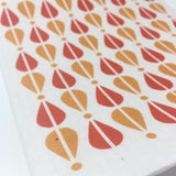 Orange Retro. Klut 2 pk.