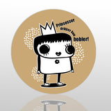 Glassbrikke Prinsesser drikker kun bobler
